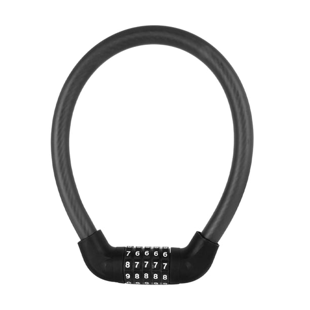 Cable de Bloqueo de bicicleta Sharpla irrompible 5 contraseña Negro