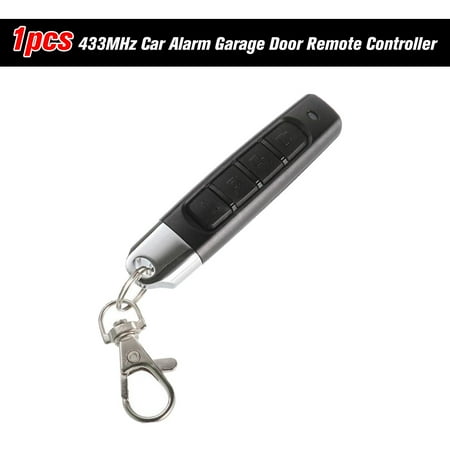 - 1 Pack 433MHz Car Alarm Garage Door Remote Controller Duplicator Clone Code Scanner Transmitter Security Alarm Electronic Gates 4 Keys Remote Control Key Duplicator,Black