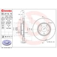thumbnail image 2 of Discos de freno BREMBO Ventilados Par Delanteros ALTIMA 2002 al 2007 NISSAN 2.5L L4, 2 of 5