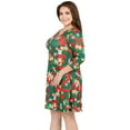 thumbnail image 2 of Women's Christmas Print Dress, Nutcracker Christmas/Green, 2XL, 2 of 5