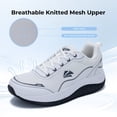 thumbnail image 6 of AOV Men's Shoes Walking Arch Support Orthotic Sneakers Plantar Fasciitis Wide Tennis Shoes for Heel and Foot Pain Relief White 11, 6 of 8