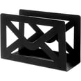 thumbnail image 5 of MyGift Modern 6 inch Envelope-Design Metal Desktop Letter Holder, Black, 5 of 5