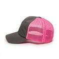 thumbnail image 5 of Outdoor Cap FWT-130L Cotton twill unstructured cap-Charcoal/Neon Pink, 5 of 8