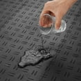 thumbnail image 5 of VEVOR Garage Tiles Interlocking, 12 x 12 x 0.53 inch 25 Pack Garage Floor Covering Tiles, Non-Slip Double-Sided Texture Garage Flooring Tiles, for Garages, Basements, Repair Shops, Black, 5 of 9