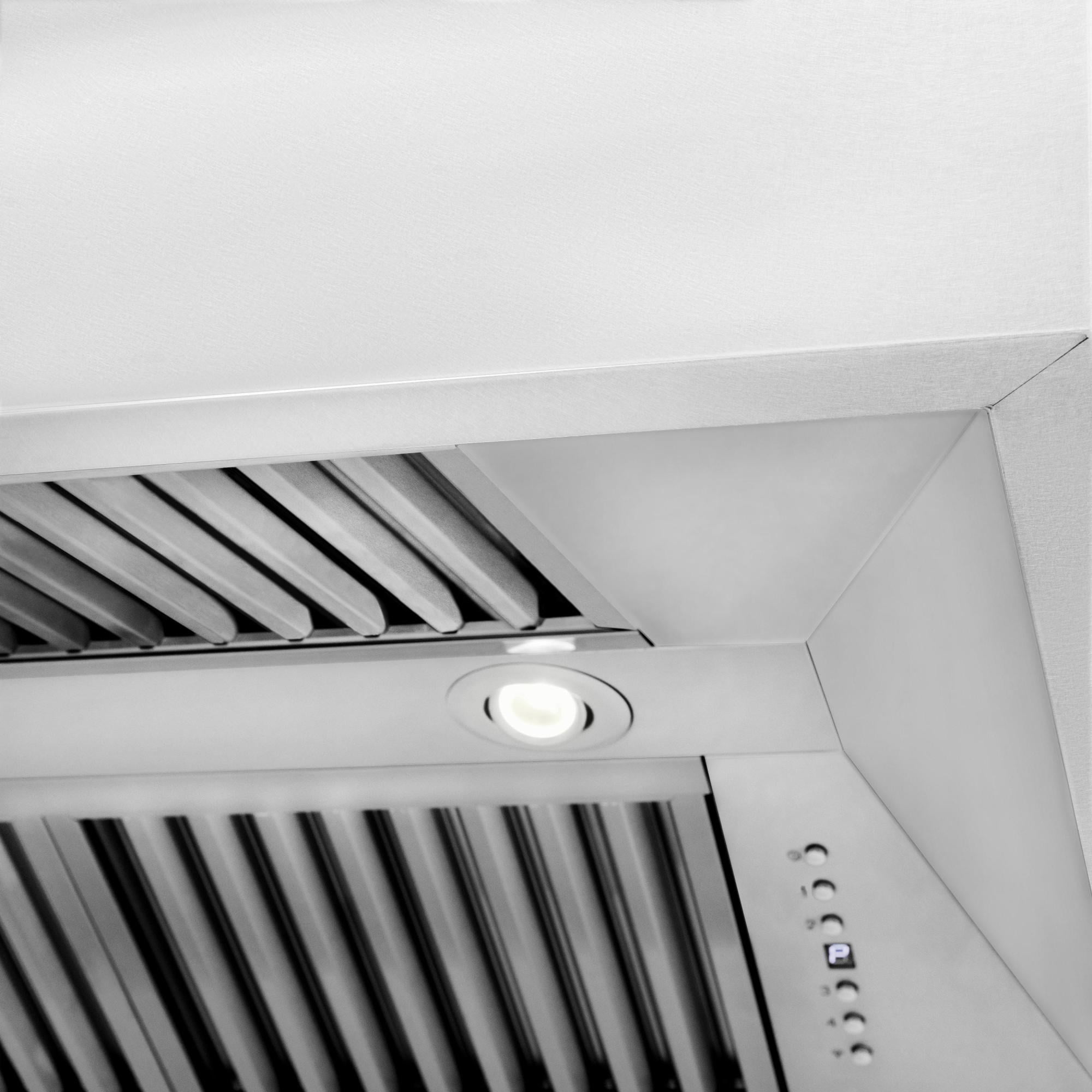 ZLine 8654RM48 Snow Finish Range Hood With Red Matte Shell