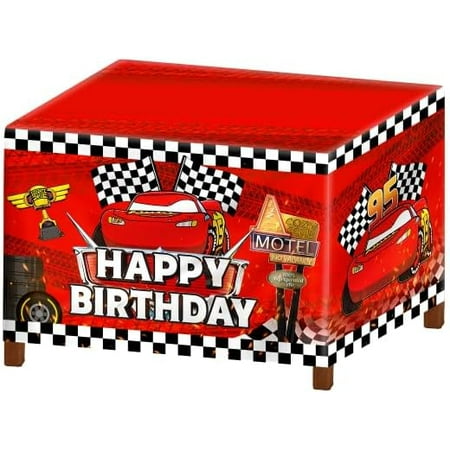 1pcs Race Car Party Decoration Cartoon Racing Cars Birthday Party Decorations Race Car Table Cover for Kids Boy Cars Theme Birthday Party Decor