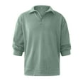 thumbnail image 2 of Innerwin Tee Lapel Neck Men T Shirts Work Solid Color Athletic Polo Shirt Green M, 2 of 6