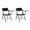Black, variant on (Pack of 2) NPS 5200 Series Tablet Arm Folding Chair, Left Arm, Black