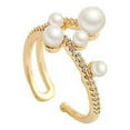 thumbnail image 2 of Guardurnaity Anillo de perlas de pisos para mujer, fiesta, boda, joyería de moda nupcial Ropa, zapatos y accesorios Miscelánea, 2 of 6