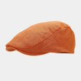 thumbnail image 2 of Men Women Thin‑Weight Linen Forward Cap Vintage Hat Breathable Sun Protection Literary‑Style Daily Outdoor Driving Headwear, 2 of 4