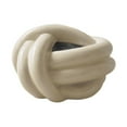 thumbnail image 3 of Funda para caja de pañuelos de cerámica, accesorios de baño, decoración del hogar, elegante almacenamiento de servilletas Color crema, 3 of 9