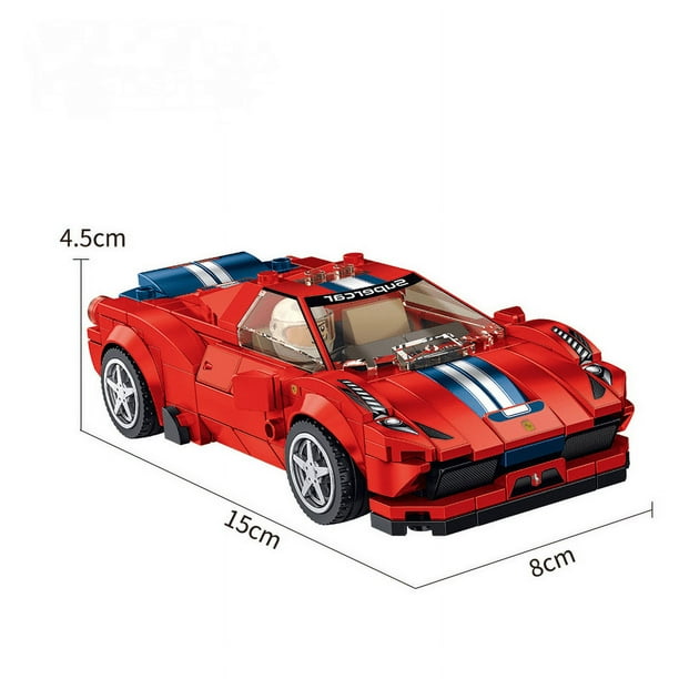 Children s building block car assembly model Lego development intelligence racing diy boy toy Ferrari 458 666030