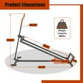 thumbnail image 6 of Mulinsonfly Ride-On Lawn Mower Jack Lift - Telescopic Maintenance Jack for Garden Tractors and Riding Lawn Mowers, 880 lbs Weight Capacity, Manual and Power Tool Handles Included (Grey), 6 of 9