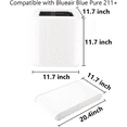 2Pack Air Purifier Replacement Filter for Blueair Blue Pure 211+ With HEPA & Activated Carbon
