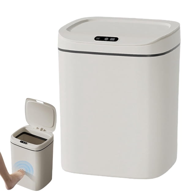 Smart Trash Can - Electric Touchless Automatic Garbage Can for Bathroom | Motion Sensor Garbage Bin, Large Capacity Trash with Lid for Bedroom, Study Room