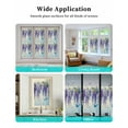 thumbnail image 6 of Window Privacy Film Purple Eucalyptus Stained Glass Window Film Decorative Sun Block Window Cover Oil Painting Spring Botanical Window Clings Static Adhesive Sticker for Bathroom 35.4"x78.7", 6 of 7