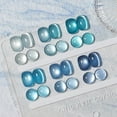 thumbnail image 3 of Set de esmaltes de uñas GAOY Blue Cat Eye Gel con imán de 7,3 ml x6, 3 of 7