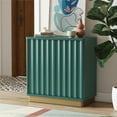 thumbnail image 1 of CosmoLiving by Cosmopolitan Rene, armoire d'appoint festonnée, imitation marbre blanc et bronze doré, 1 of 8