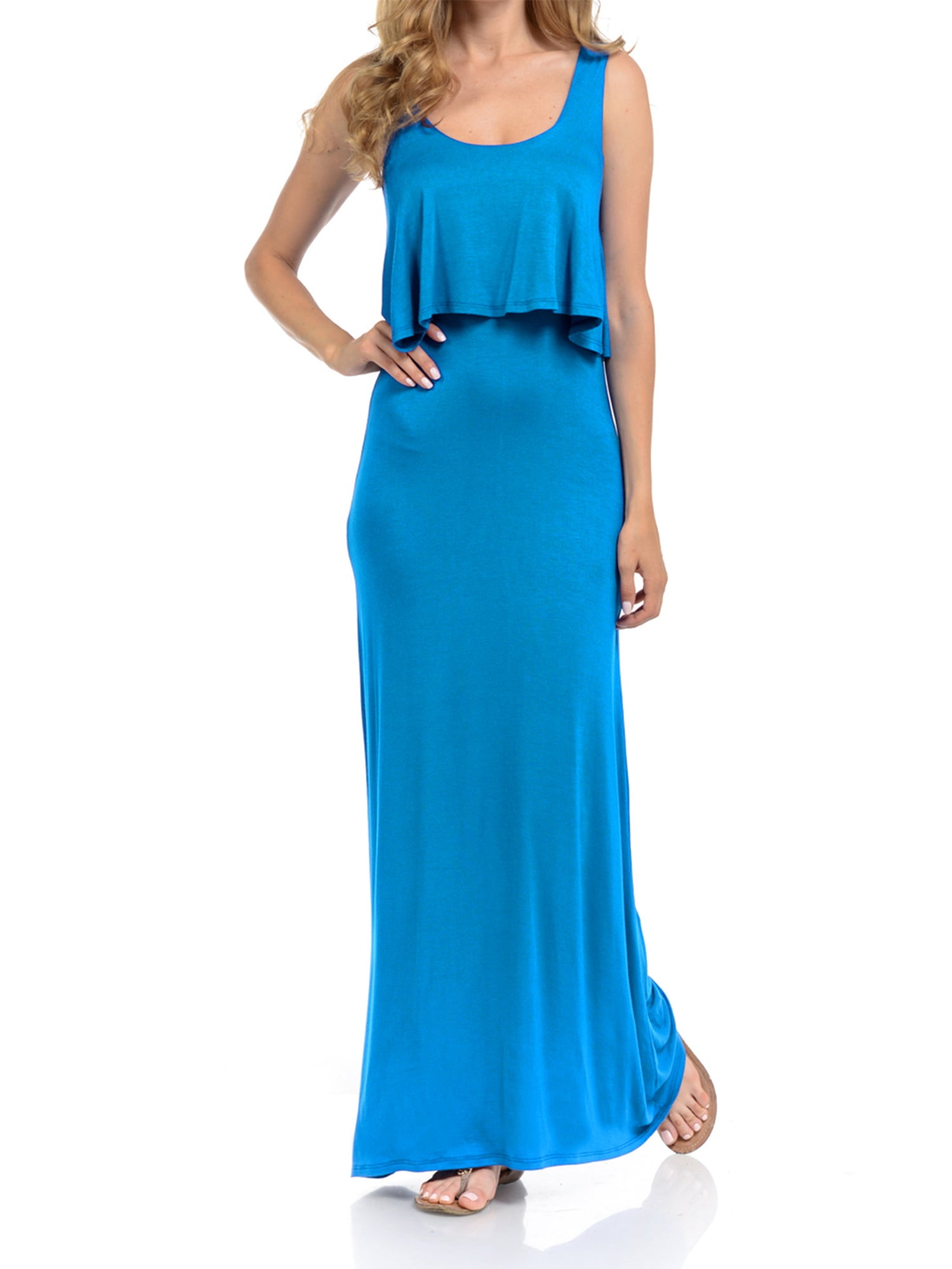 tube top flowy dress