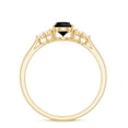 thumbnail image 3 of Rosec Jewels 0.75 CT Teardrop Black Onyx Engagement with Diamond Trio for Women, 10K Yellow Gold, US 7.00, 3 of 9