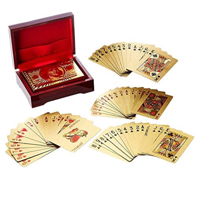Playing Cards 24K Pure Gold Plated Poker Card Deck Gift Pack Multi Buy Offer 