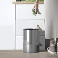 thumbnail image 2 of Stainless Steel Small Trash Can Wastebasket | Garbage Container Bin | Silver Finish, 2 of 4