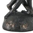 thumbnail image 6 of 9" x 17" Bronze Resin Patina Dancing Frog Sculpture with Rock Base, by DecMode, 6 of 12
