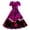 C-Purple196, variant on Summer Dresses For Women Casual Crew Neck Heart Printed Short Sleeve Flowy A Line Midi Swing Dress Comfortable Dresses