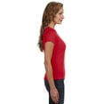 thumbnail image 2 of Anvil 1441 Women's Ringspun 1x1 Ribbed Scoop Neck T-Shirt, 2 of 2