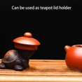 thumbnail image 2 of Púrpura Sand Tea Pet Angry Cat Bat Turtle Puppy Figurita, Cute Kungfu Tea Pet Gift para Tea Lover Friend, TUNC Sencillez, 2 of 5