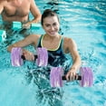 thumbnail image 5 of 2 Pcs Floating Water Dumbbells, Buoyant Aqua Fitness Weights, Rubber Grip Swim Training Aids for Pool Exercise Use, 5 of 5