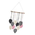 thumbnail image 6 of Tongina Macrame Wall Hanging Woven Tapestry Chic Decoration Handmade,Rope Background Leaf Tassels Wall Decor for Bedroom Dorm Wedding Grey, 6 of 8