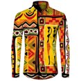 thumbnail image 5 of Nueva camisa para hombre, Dashiki, estampado africano, camisetas de manga larga, camisetas tradicionales para parejas, ropa de calle de estilo étnico de hip hop con solapa, 5 of 5