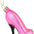 thumbnail image 5 of Northlight 4" Pink High Heel Glittered Glass Christmas Ornament, 5 of 5