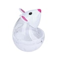 thumbnail image 1 of Dispensador de bolas de comida para gatos jinwen Juguete de comida interactivo Blanco, 1 of 8