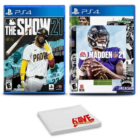 MLB The Show 21 and Madden NFL 21 - Two Game Bundle For PlayStation 4