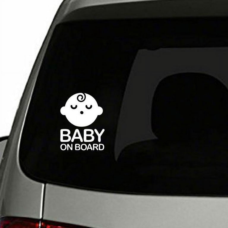TOTOMO Baby on Board Sticker for Cars Funny Cute Safety Caution Decal Sign  for Car Window and Bumper No Need for Magnet or Suction Cup - Sleeping Baby  Boy 