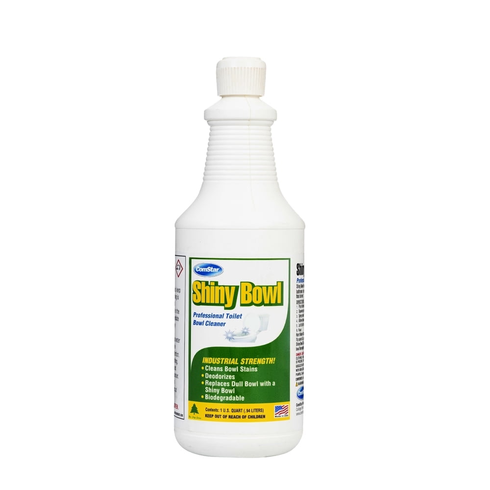 ComStar Shiny Bowl, 1 Quart, Professional Toilet Bowl Cleaner, Removes Mineral Stains Dirt & Grime, Fresh Deodorizing Formula, Easy To Use With Directional Spout (30-705)