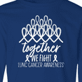 thumbnail image 4 of Inktastic Together, We Fight Lung Cancer Awareness Long Sleeve Youth T-Shirt, 4 of 5