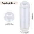 thumbnail image 2 of 3Pcs 20 oz Inverted Plastic Squeeze Bottles, Refillable Tip Large Valve Dispenser Condiment Squeeze Bottle for Sauces Ketchup Sour Cream Self Sealing Syrup Dispenser for Restaurants(White), 2 of 7