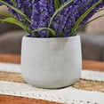 thumbnail image 5 of DR.Planzen 12in Artificial Lavender Plant in White Pot Faux Lavender Flowers Fake Lavender Plant, 21 Stems 42 Leaves Dense Realistic Purple Artificial Flowers for Farmhouse Home Bathroom Desk Decor, 5 of 9