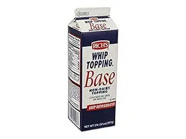 Rich's Non Dairy Base Whip Topping, 2 Pound -- 12 per case.