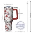 thumbnail image 2 of OBREWU Pioneer Flower Tumbler with Handle and Lid,Pioneer Flower 40oz Double Wall Vacuum Insulated Tumbler,Cups Gift for Women and Men, 2 of 7