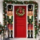 thumbnail image 2 of Pancarta para puerta con diseño de soldado cascanueces, decoración navideña 2024, adornos colgantes para el hogar, regalos de Navidad, Año Nuevo 2025, 2 of 5