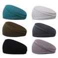 thumbnail image 1 of Diademas De Algodón Elástico Diademas Deportivas Transpirables Para Correr Senderismo Yoga 6Pcs qarigey OD014375-01, 1 of 6