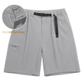 thumbnail image 6 of Women's Lightweight Hiking Cargo Shorts Quick Dry Summer Athletic Shorts Camping Travel Golf Pockets by Yigetop Grey XL, 6 of 7