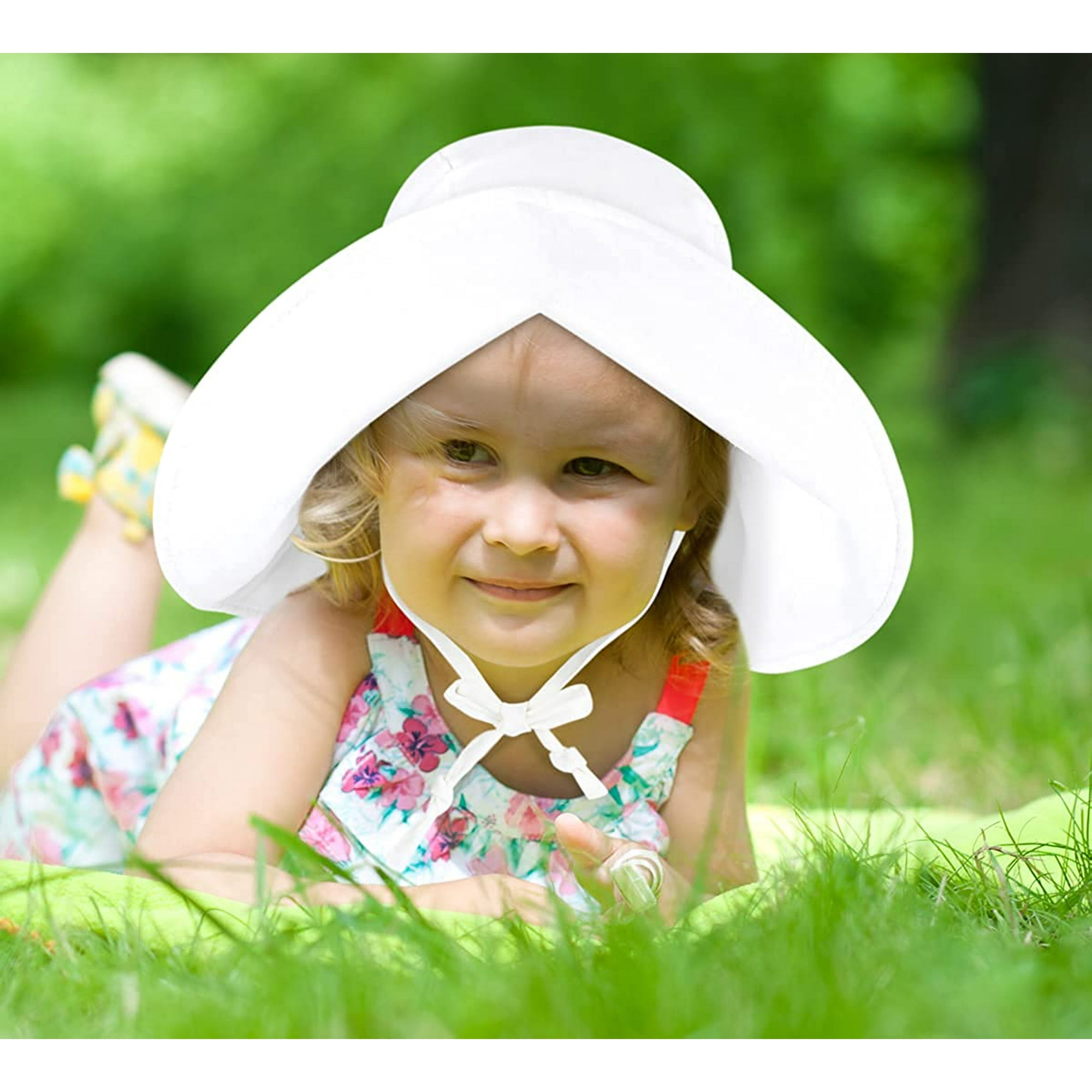 Sunhat for Baby Baby Girls UPF 50 UV Ray Sun Protection Wide Brim Sun Hat for Girls Boys Toddler Beach Hat Walmart