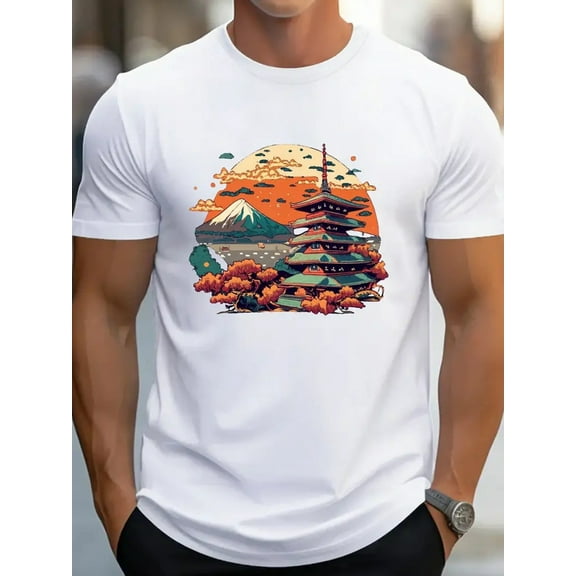 Mens Graphic T-Shirts Casual Oversized Letter Print Beach Shirts Hawaiian Baggy Cotton Short Sleeve Tshirt Summer tee Top White A S
