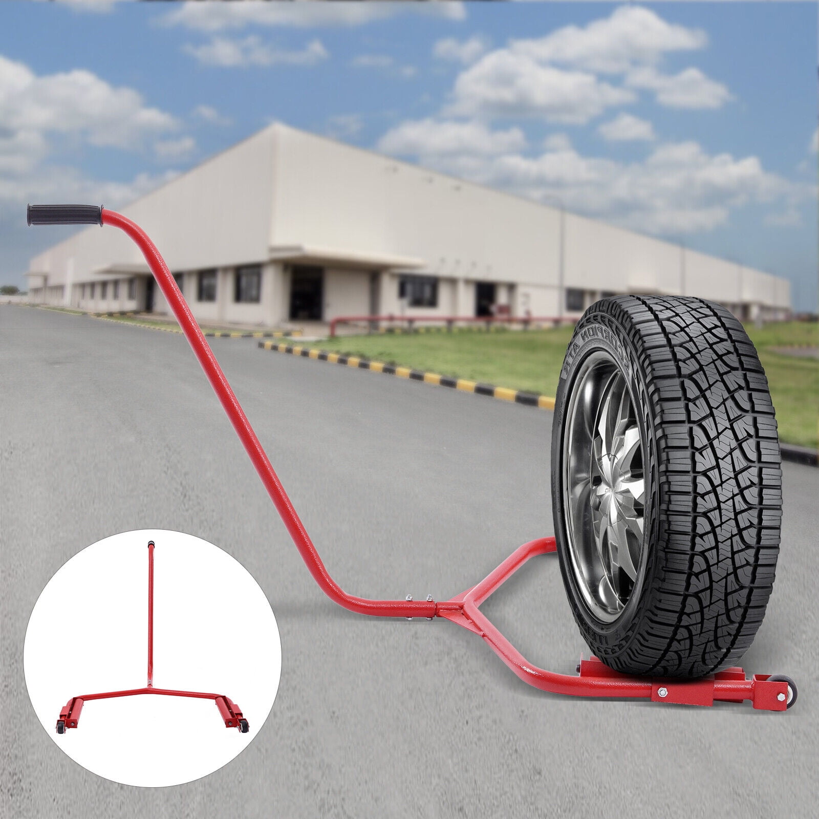 DENEST Tire Dolly 450 LBS Load Capacity Wheel Dolly Truck Tire Wheel