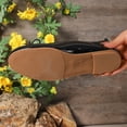 thumbnail image 7 of Bkhluea Women Patent Bow Mary Jane Ballet Flats Adjustable Strap Comfortable Footwear For Office Work Party Daily Casual Use, 7 of 7